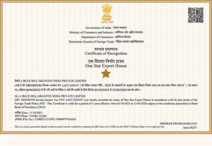 Bluehill Certificate
